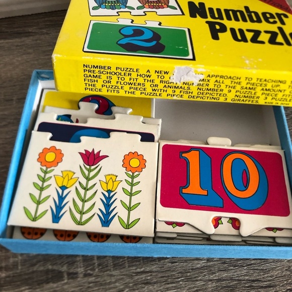 Vtg Picture Dominos and Number Puzzle Sets - Picture 6 of 9